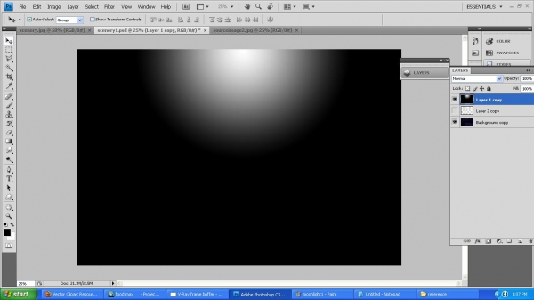 Creation of moon light: Step 2
